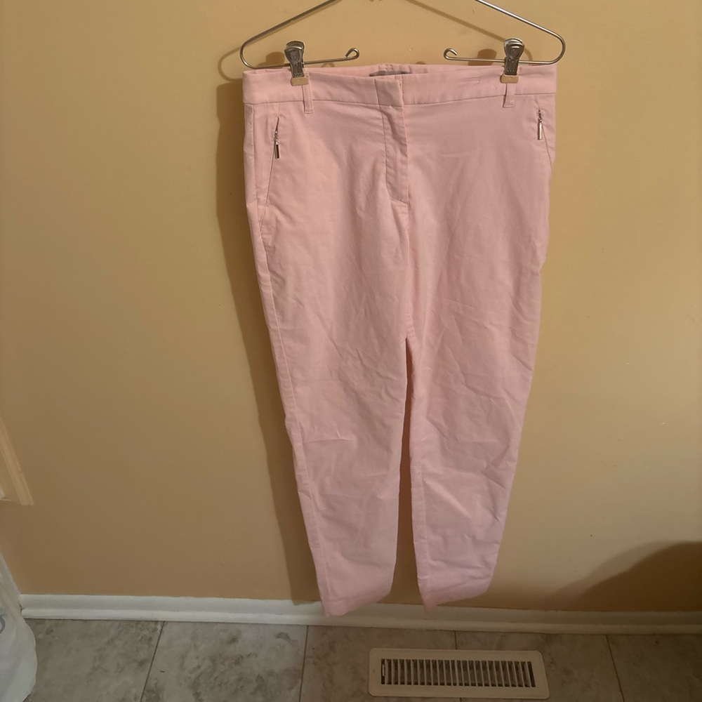 Anatomie Ipant Hybrid Zip Front Slim Fit Pants in Pink